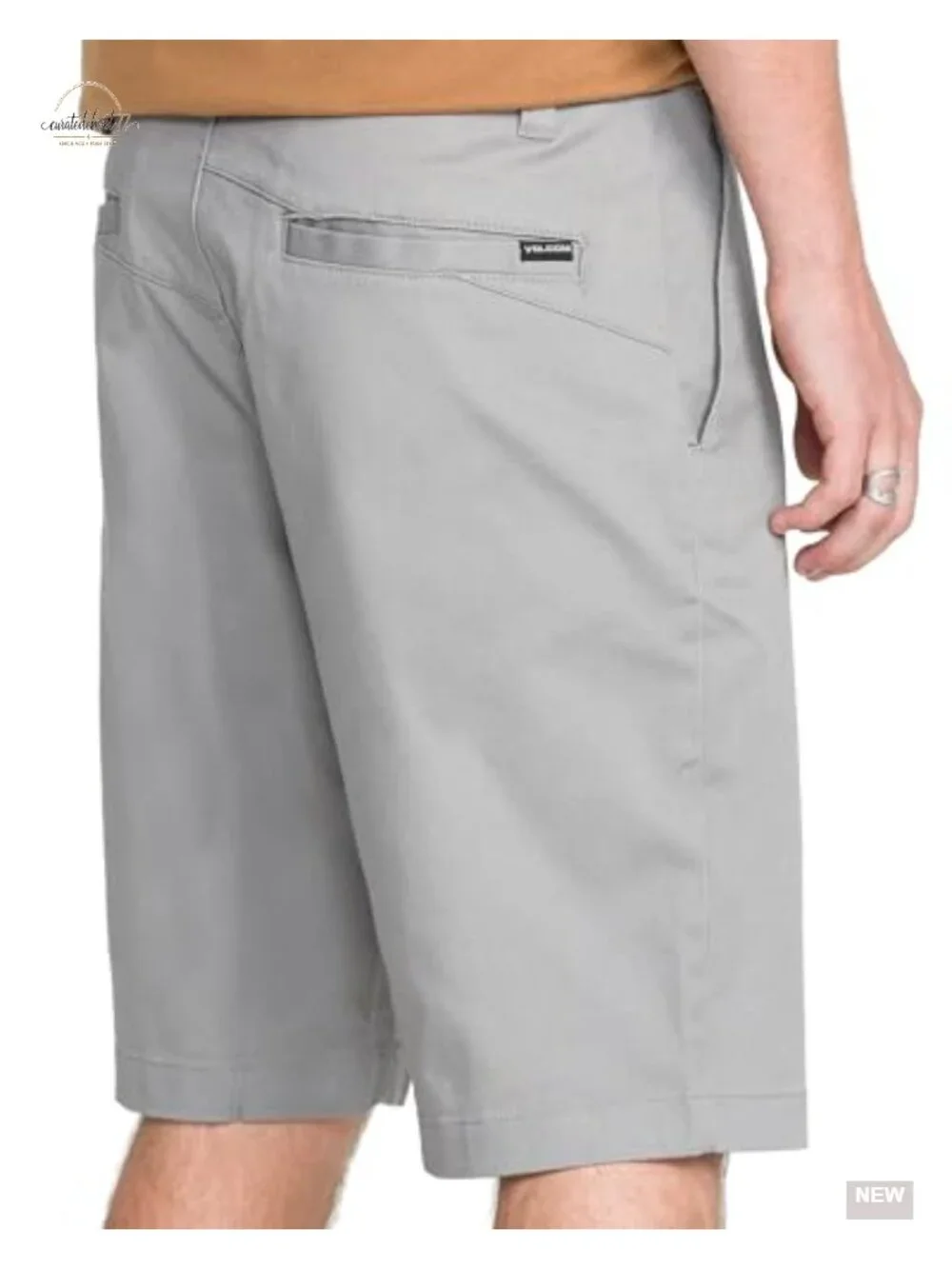 Men's Stretch Chino Shorts Casual Flat Front 22